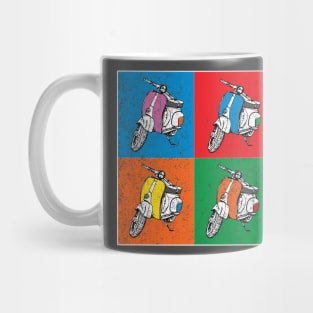 MOD Scooters in A 60's POP Art Inspired design Mug